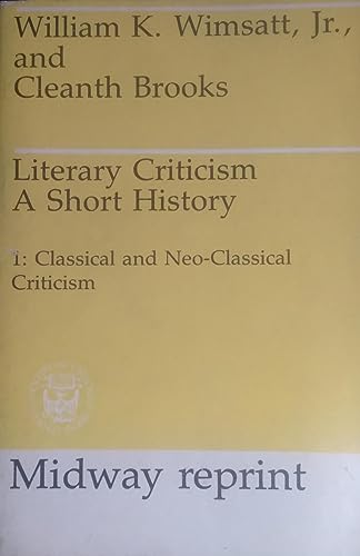 Literary Criticism (9780226901756) by Wimsatt, William; Brooks, Cleanth