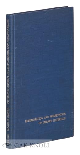 Beispielbild fr Deterioration and Preservation of Library Materials. The Thirty-fourth Annual Conference of the Graduate Library School, August 4-6, 1969. zum Verkauf von Antiquariaat Schot