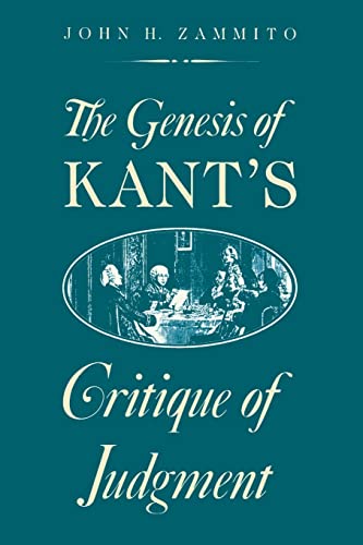 9780226978550: The Genesis of Kant's Critique of Judgment