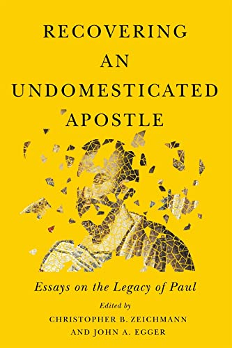 Stock image for Recovering an Undomesticated Apostle: Essays on the Legacy of Paul (Volume 3) (Studies in Christianity and Judaism Series) for sale by GF Books, Inc.