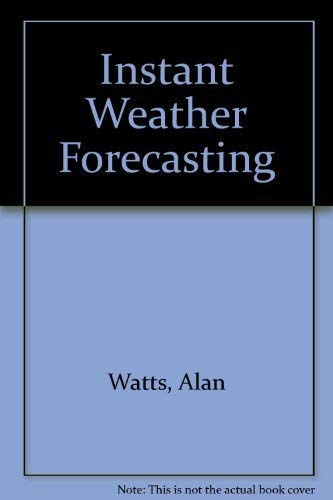 Beispielbild fr Instant Weather Forecasting zum Verkauf von Reuseabook