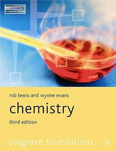 9780230000117: Chemistry (Palgrave Foundations Series)