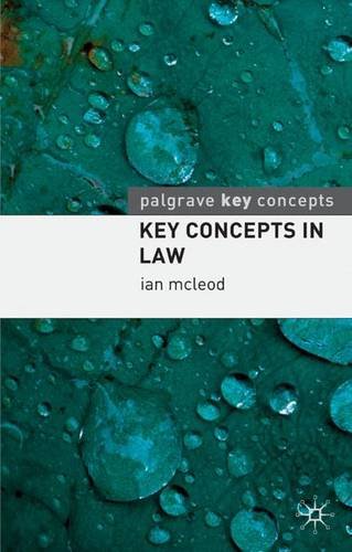 Stock image for Key Concepts in Law (Palgrave Key Concepts) for sale by AwesomeBooks