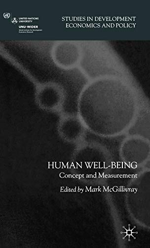 Stock image for Human Well-Being: Concept and Measurement for sale by Blackwell's