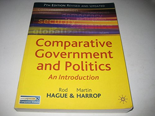 Imagen de archivo de Comparative Government and Politics - an Introduction a la venta por Books@Ruawai