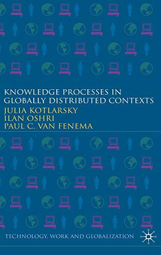 Imagen de archivo de Knowledge Processes in Globally Distributed Contexts (Technology, Work and Globalization) a la venta por Midtown Scholar Bookstore