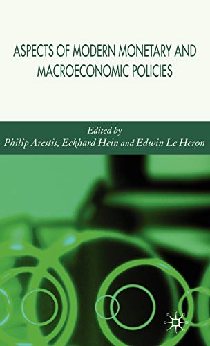 Imagen de archivo de Aspects of Modern Monetary and Macroeconomic Policies a la venta por Ergodebooks