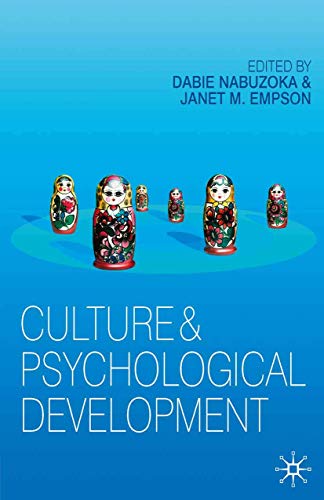 9780230008885: Culture and Psychological Development