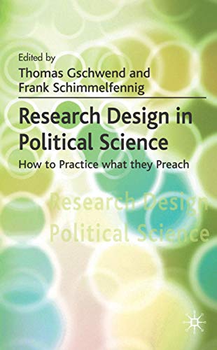 Research Design in Political Science: How to Practice what they Preach