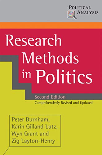 Imagen de archivo de Research Methods in Politics (Political Analysis) a la venta por Reuseabook