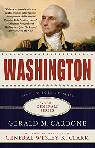 Imagen de archivo de Washington: Lessons in Leadership (Great Generals) a la venta por SecondSale