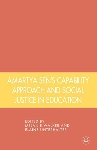 Beispielbild fr Amartya Sen's Capability Approach and Social Justice in Education zum Verkauf von GF Books, Inc.