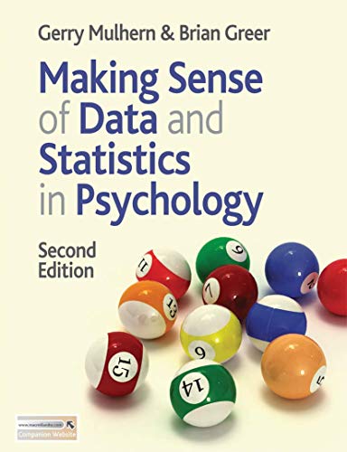 Stock image for Making Sense of Data and Statistics in Psychology for sale by Better World Books