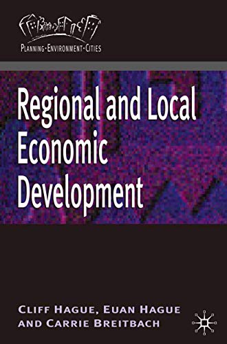 Beispielbild fr Regional and Local Economic Development (Planning, Environment, Cities) zum Verkauf von Open Books