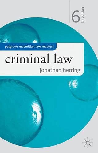Beispielbild fr Criminal Law (Palgrave Macmillan Law Masters) zum Verkauf von WorldofBooks