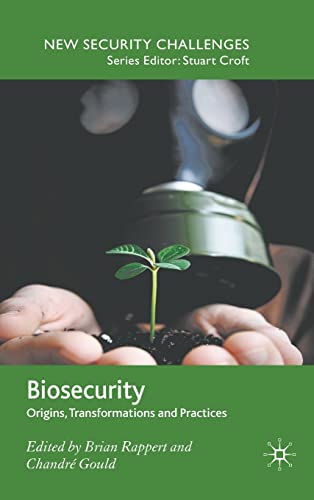 Imagen de archivo de Biosecurity: Origins, Transformations and Practices (New Security Challenges) a la venta por Midtown Scholar Bookstore