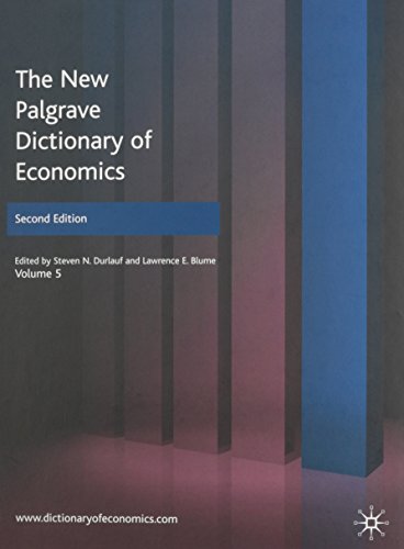 The New Palgrave Dictionary of Economics - Durlauf, Steven N.