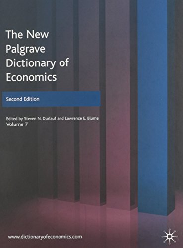 Stock image for The New Palgrave Dictionary of Economics for sale by HPB-Red
