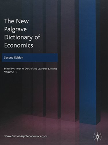 9780230226449: The New Palgrave Dictionary of Economics