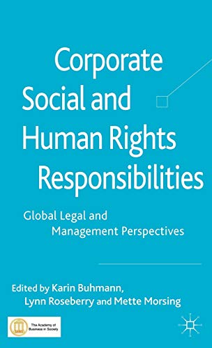 Imagen de archivo de Corporate Social and Human Rights Responsibilities: Global, Legal and Management Perspectives a la venta por Learnearly Books