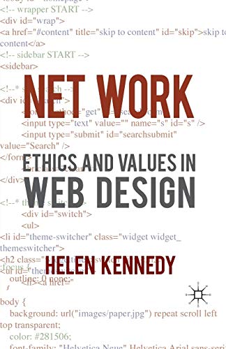 9780230231405: Net Work: Ethics and Values in Web Design