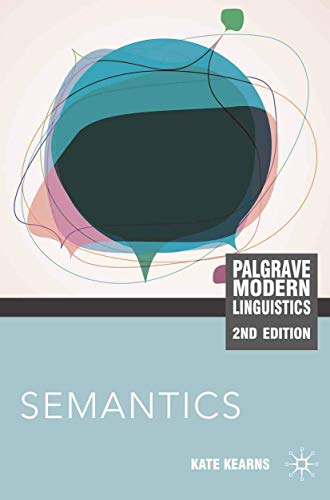 Imagen de archivo de Semantics (Palgrave Modern Linguistics) a la venta por Giant Giant