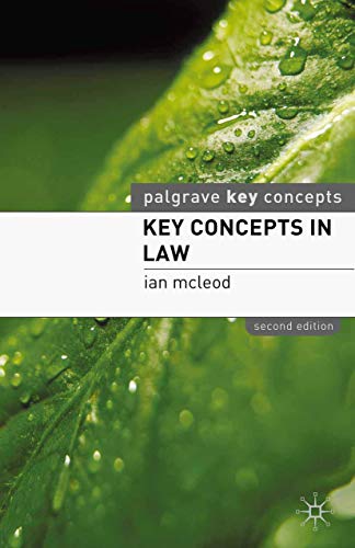 Stock image for Key Concepts in Law (Palgrave Key Concepts) for sale by WorldofBooks