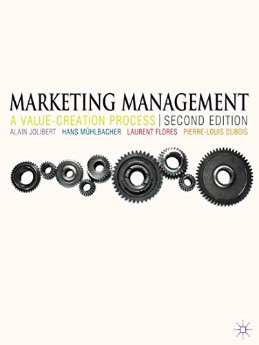 Stock image for Marketing Management: A Value-Creation Process for sale by Phatpocket Limited