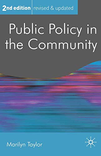 Stock image for Public Policy in the Community: 24 (Public Policy and Politics) for sale by WorldofBooks