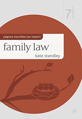 Imagen de archivo de Family Law (Palgrave Macmillan Law Masters) a la venta por AwesomeBooks