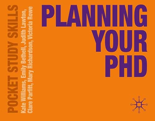 9780230251939: Planning Your PhD: 11 (Pocket Study Skills)