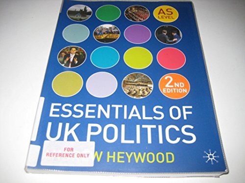 Stock image for Essentials of UK Politics for sale by Wonder Book