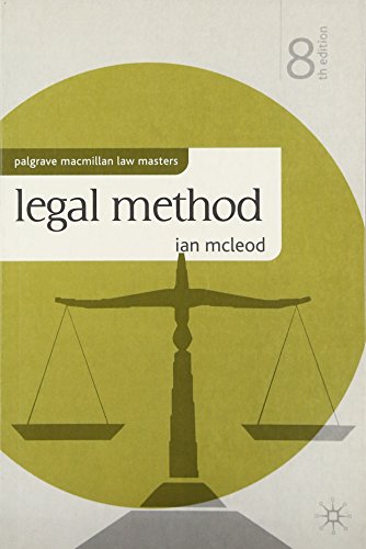 9780230285682: Legal Method (Palgrave Macmillan Law Masters)
