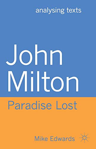 9780230293298: John Milton: Paradise Lost: 69 (Analysing Texts)