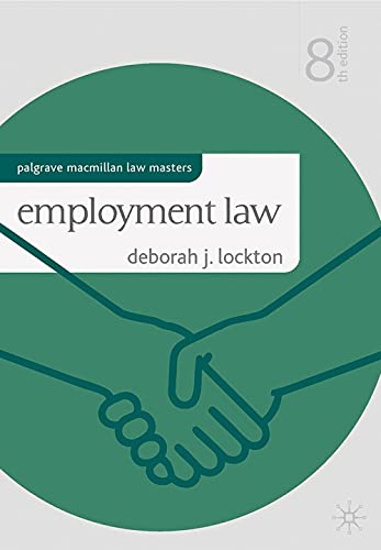 9780230301283: Employment Law (Palgrave Macmillan Law Masters)