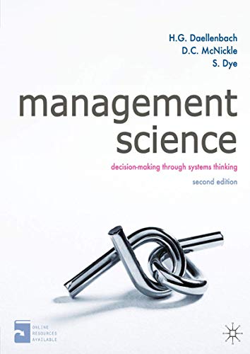 Imagen de archivo de Management Science: Decision-making through systems thinking a la venta por Phatpocket Limited