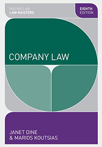 Beispielbild fr Company Law (Macmillan Law Masters) zum Verkauf von AwesomeBooks