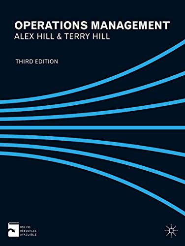 Operations Management (9780230362901) by Hill, Terry; Hill, Alex