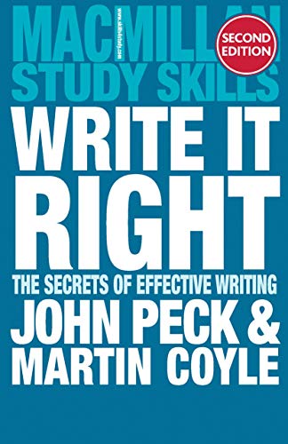 Beispielbild fr Write it Right: The Secrets of Effective Writing: 24 (Macmillan Study Skills) zum Verkauf von WorldofBooks