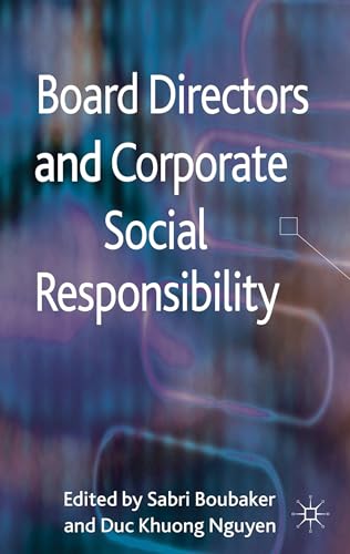 Stock image for Board Directors and Corporate Social Responsibility for sale by Ria Christie Collections