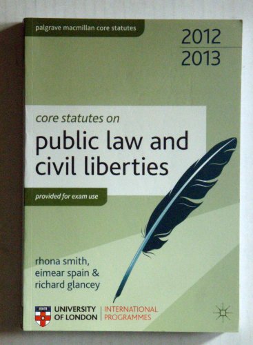 Beispielbild fr Core Statutes on Public Law and CIV zum Verkauf von medimops