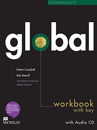 Imagen de archivo de Global Intermediate Workbook & CD with key a la venta por Ammareal