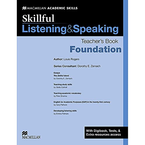 Imagen de archivo de Skillful Listening and Speaking Teacher's Book + Digibook + Audio CD Foundation Level a la venta por WorldofBooks