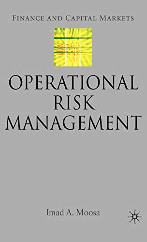 Imagen de archivo de Operational Risk Management (Finance and Capital Markets Series) a la venta por Westland Books
