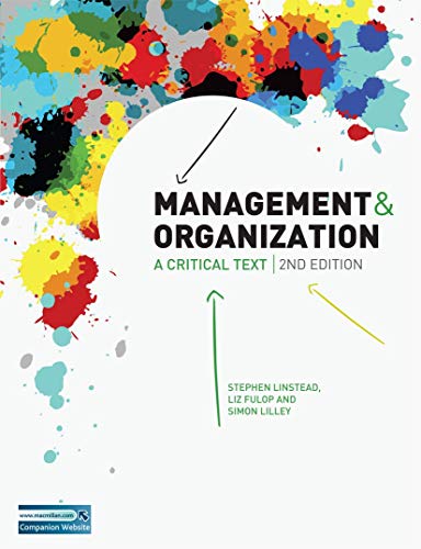 Beispielbild fr Management and Organization: A Critical Text zum Verkauf von AwesomeBooks