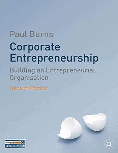 Stock image for Corporate Entrepreneurship: Building an Entrepreneurial Organisation for sale by Brit Books