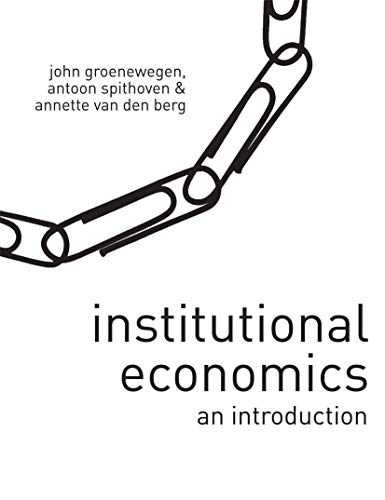 9780230550735: Institutional Economics: An Introduction