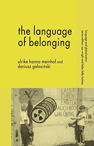 Imagen de archivo de The Language of Belonging a la venta por Ria Christie Collections