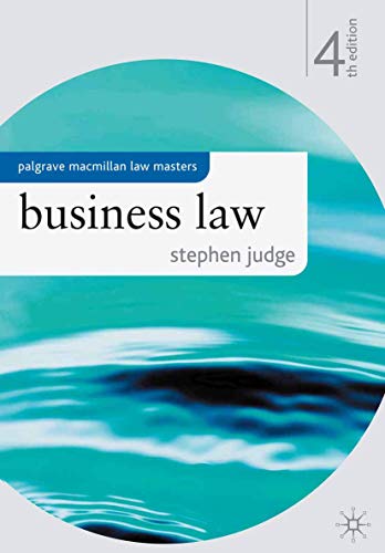 9780230575721: Business Law: 2 (Palgrave Macmillan Law Masters)