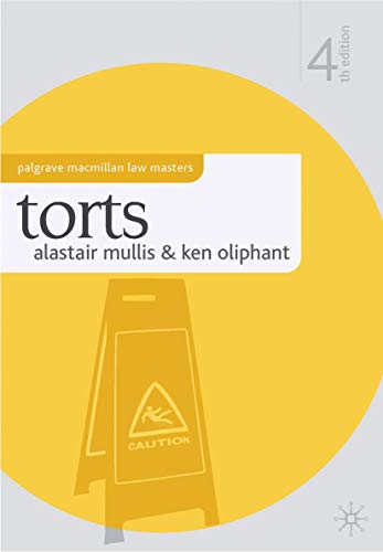 Beispielbild fr Torts: 5 (Hart Law Masters) zum Verkauf von WorldofBooks